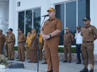Sekretaris Daerah Kabupaten Asahan Pimpin Apel Gabungan