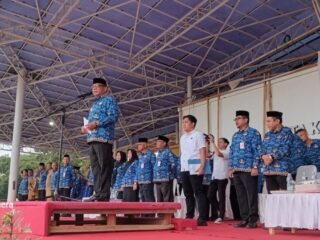 Pj Wali Kota Abdullah Mokoginta Pimpin Apel KORPRI di Kotamobagu