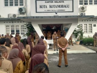 Wakil Wali Kota Rendy Virgiawan Mangkat Pimpin Apel Kerja ASN Kotamobagu
