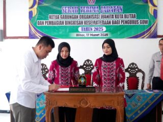 Hadir Dalam Sertijab Ketua GOW, Wali Kota Blitar Berharap jadi Wadah Aspirasi Perempuan