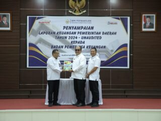 Bupati Asahan Serahkan LKPD Unaudited Pemerintah Kabupaten Asahan Tahun Anggaran 2024