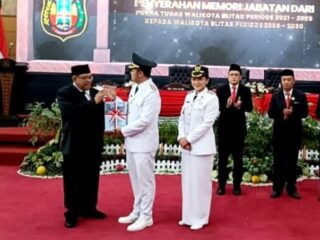 Sertijab Wali Kota dan Wakil Wali Kota, Syauqul Muhibbin dan Elim Tyu Samba Resmi Pimpin Kota Blitar