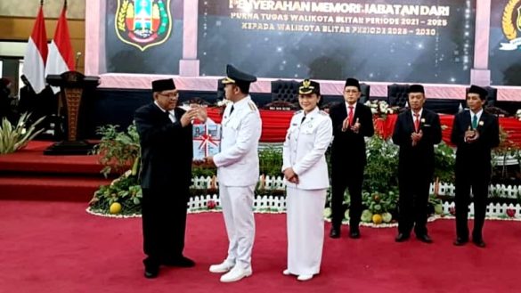 Sertijab Wali Kota dan Wakil Wali Kota, Syauqul Muhibbin dan Elim Tyu Samba Resmi Pimpin Kota Blitar