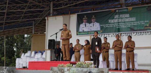 Wali Kota Weny Gaib Pimpin Apel Perdana ASN Kotamobagu