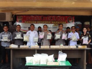 Satres Narkoba Polres Asahan Gagalkan Peredaran 20 Kg Sabu dan 40 Ribu Pil Exstasi