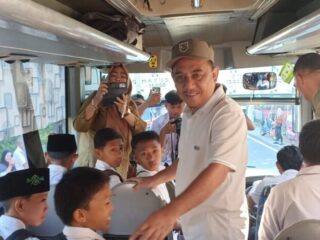 Akses Sekolah Lebih Mudah, Bus Gratis Resmi Layani Rute Desa Sauk-Lolak