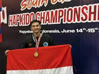 Bripda Andreas Waturandang Raih Medali Emas di Kejuaraan Hapkido Asia Tenggara 2025