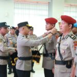 Polres Gresik Gelar Sertijab Kasat Resnarkoba dan Kasat Tahti Polres Gresik