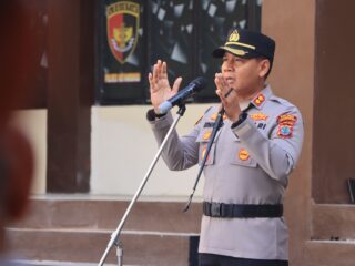 Kapolres Kotamobagu Tegaskan Penutupan Jalan Tanpa Izin Akan Dikenai Sanksi