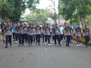 Jalan Sehat Hari Bhayangkara Ke-79 di Kota Kotamobagu Dihadiri Gubernur Sulut