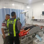 Tertabrak Motor Seorang Pejalan Kaki Alami Luka Berat