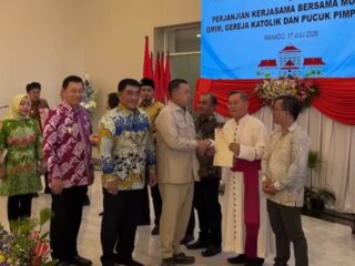 Gubernur Sulut Dampingi Menteri ATR/BPN Teken MoU Sertifikasi Rumah Ibadah