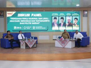 Bupati Asahan Ikuti Diskusi Panel Pemisahan Pemilu Nasional dan lokal di Kabupaten Asahan
