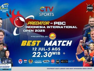 Predator PBC Indonesia International Open 2025, Turnamen Biliar Kelas Dunia Hadir di GTV