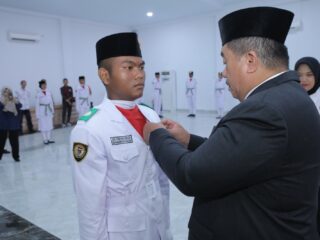 Bupati Asahan Kukuhkan Paskibraka HUT ke-80 RI