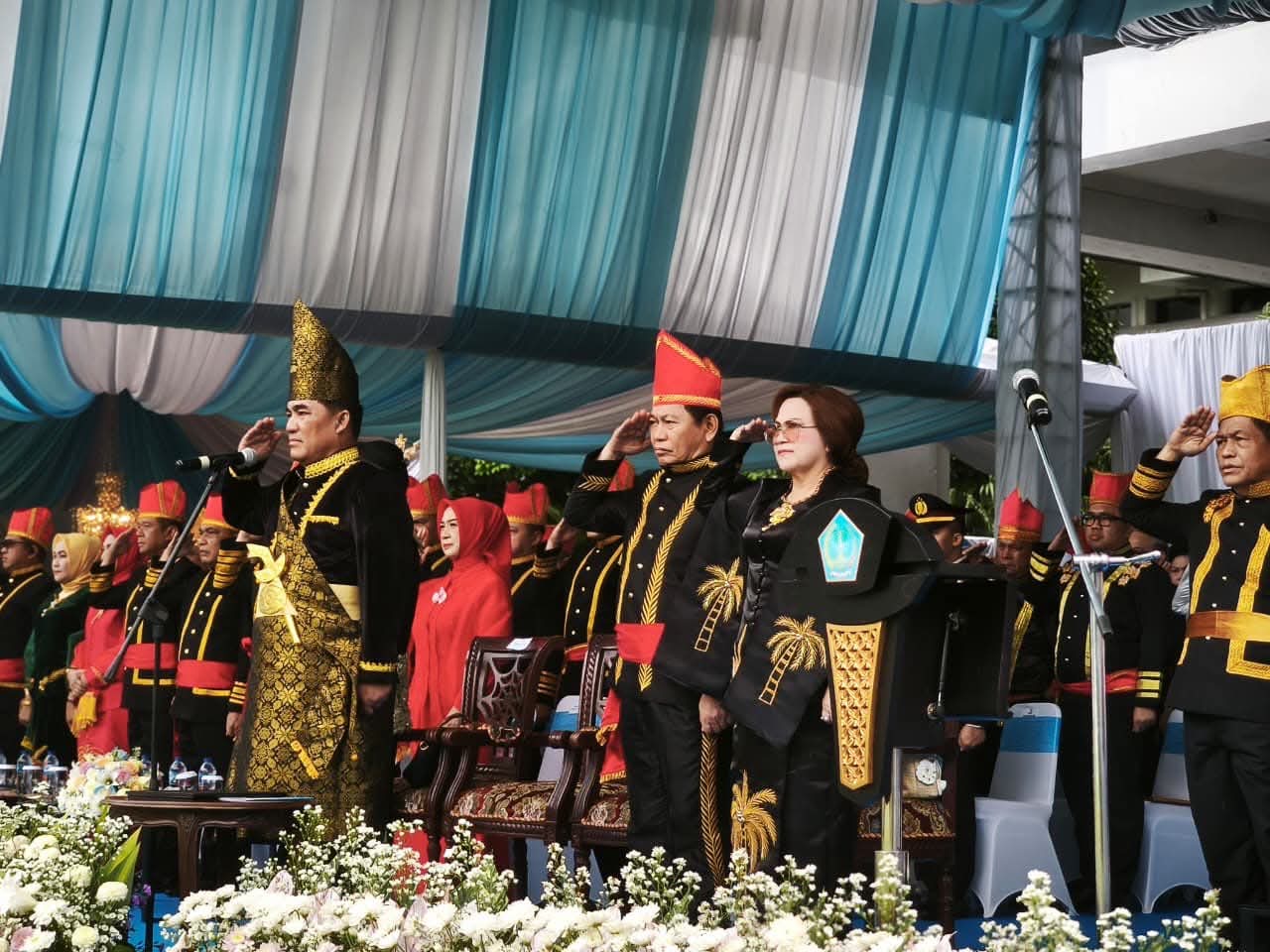 Gubernur Yulius Selvanus Irup Peringatan HUT ke-61 Provinsi Sulut