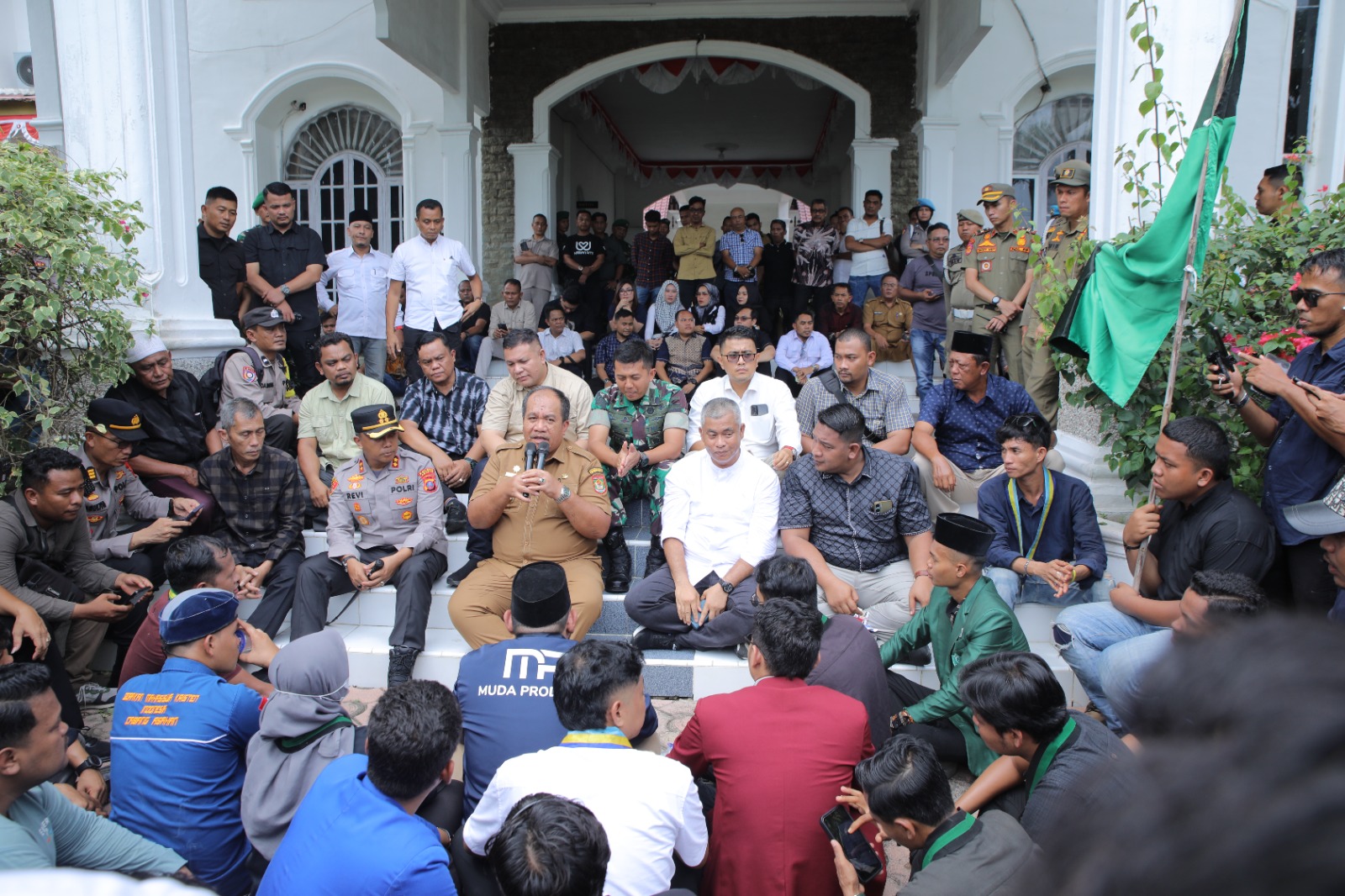 Bupati Asahan Bersama Forkopimda Komitmen Jaga Ruang Demokrasi