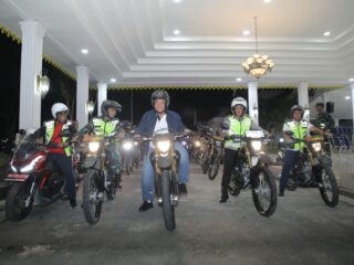 Jaga Kondusifitas Daerah, Bupati Asahan Bersama Forkopimda Gelar Patroli Maman