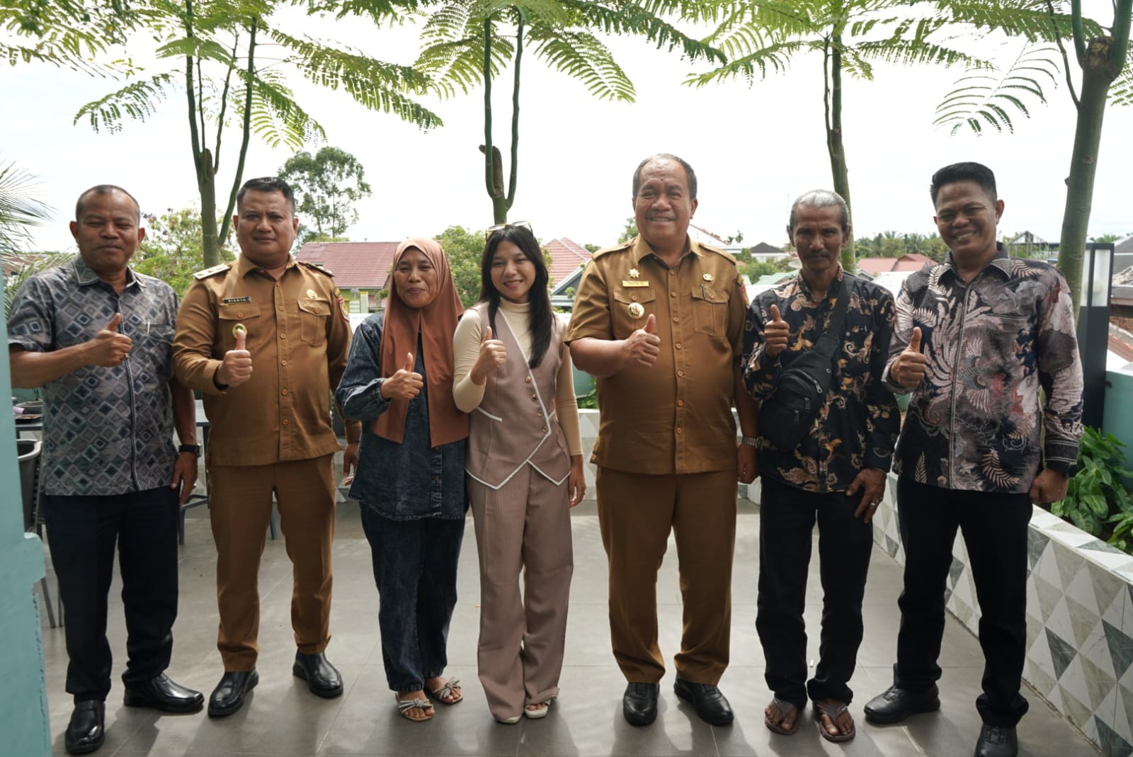 Bupati Bersama Wakil Bupati Asahan Sambut Kepulangan Peserta DA7 Indosiar Asal Kabupaten Asahan