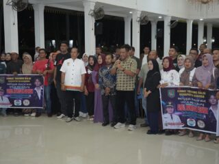Pemkab Asahan Bersama Masyarakat Gelar Nobar Penampilan Arbil Fahrizal di D’Academy 7 