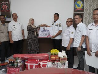 Bupati Asahan Salurkan Bantuan Kepada Keluarga Korban Longsor Marjanji Aceh