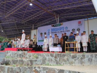Asisten 1 Kotamobagu Pimpin Upacara HUT ke-61 Provinsi Sulawesi Utara