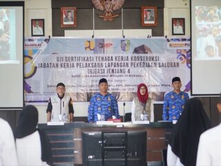 Pemkab Bolmong Utara Gelar Uji Sertifikasi Tenaga Kerja Konstruksi Jabatan Kerja Pelaksana Lapangan Pekerjaan Saluran Irigasi Jenjang 4 