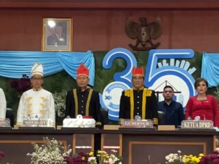 Gubernur dan Wakil Gubernur Sulut Hadiri Rapat Paripurna HUT ke-35 Kota Bitung