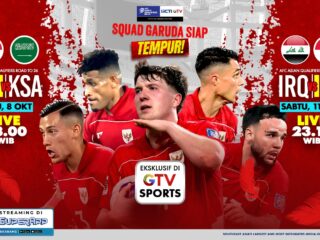 LIVE di GTV! Skuad Garuda Siap Tempur Hadapi Raksasa Timur Tengah Demi Tiket ke Piala Dunia 2026