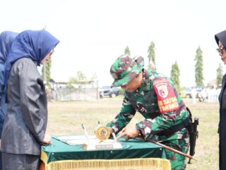 Satgas TMMD Kodim 0816 Sidoarjo Dukung Layanan Posyandu di Desa Kedondong
