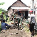 Satgas TMMD ke-126 Kodim 0816 Sidoarjo Bangun Rumah Layak Huni di Desa Kedondong