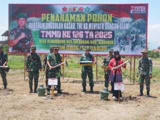 Wakil Bupati Sidoarjo Sambut Kunjungan Tim Wasev TMMD Ke-126