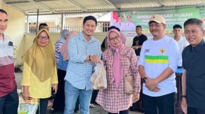 Wakil Wali Kota Rendy Virgiawan Mangkat Tinjau Operasi Pasar Murah di Desa Tabang