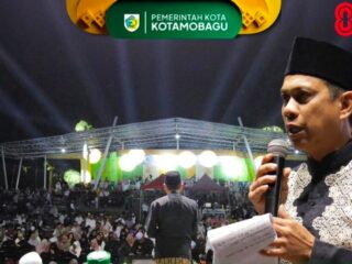 Wali Kota dan Wakil Wali Kota Kotamobagu Hadiri Peringatan Maulid Nabi Muhammad SAW