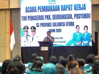 Buka Rakerda, Gubernur Yulius Sebut PKK dan Dekranasda Ujung Tombak Pembanguan Sulut