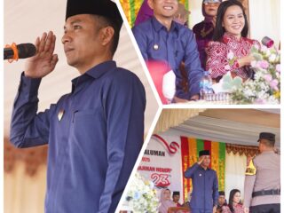 Wakil Bupati Moh Aditya Pontoh Menghadiri Peringatan HUT kecamatan Pinogaluman Ke 23