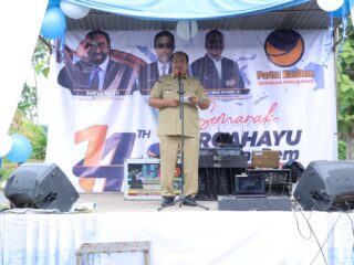 Bupati Asahan Hadiri HUT ke -14 Partai Nasdem