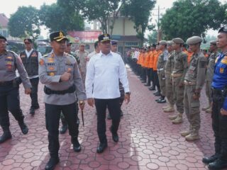 Wakil Bupati Asahan Ikuti Apel Kesiapan Tanggap Bencana di Mapolres Asahan