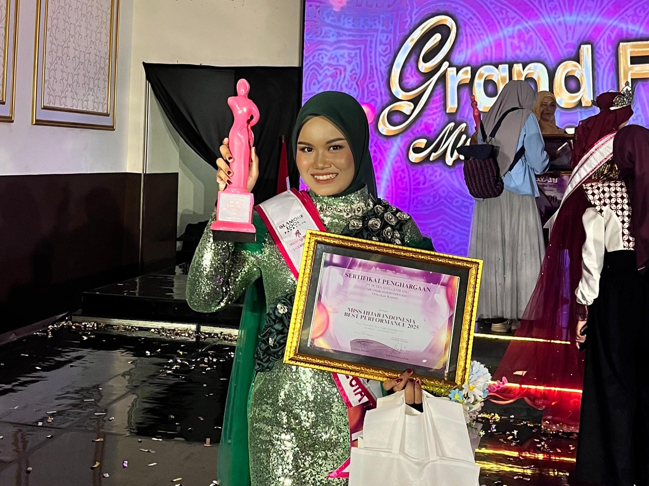 Ihwaluna Ramadhani, Putri Bangkalan Raih Gelar Miss Hijab Tingkat Nasional