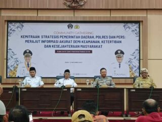 Perkuat Sinergi Pemerintah, Polres, dan Media, Pemkab Blitar Gelar Community Gathering