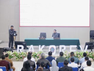 Gubernur Sulut Yulius Selvanus Pimpin Rakorev RKPD 2025