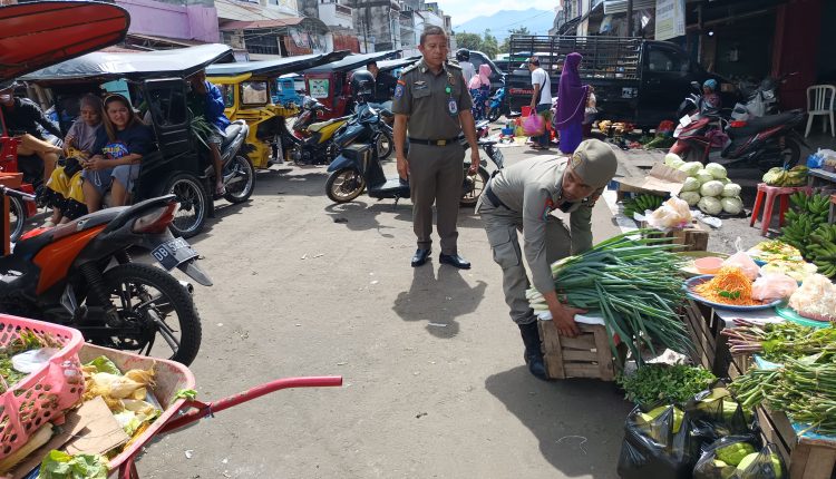 Ganggu Aktivitas Publik, Satpol-PP Kotamobagu Intensif Tertibkan Pedagang Barito