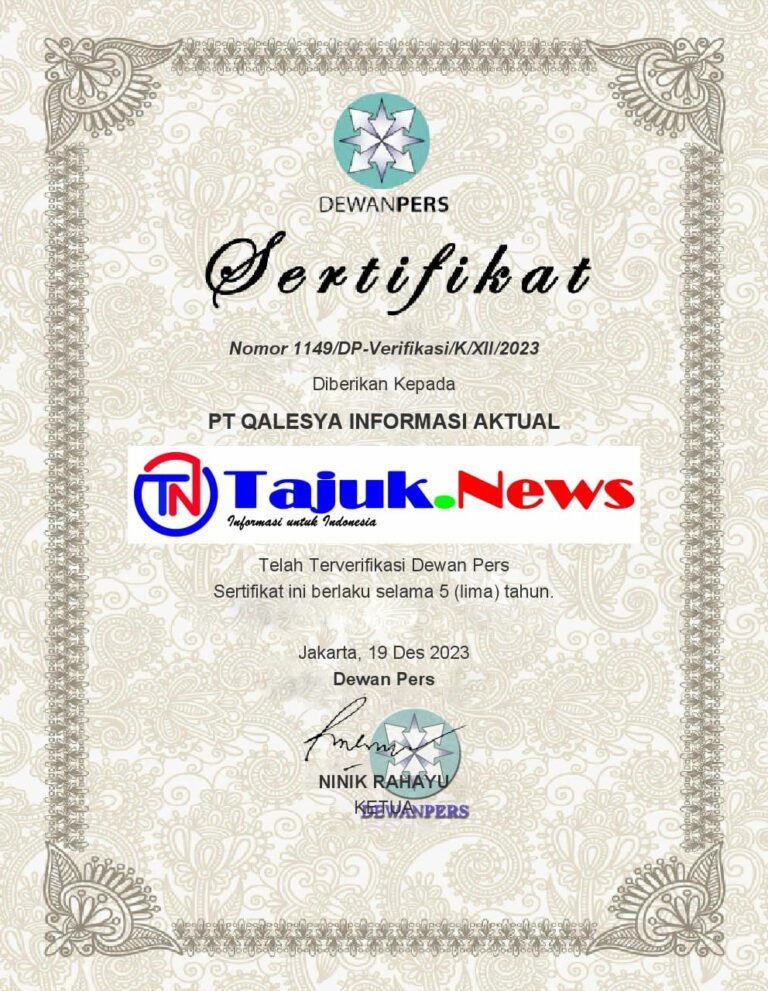 Sertifikat dari Dewan Pers