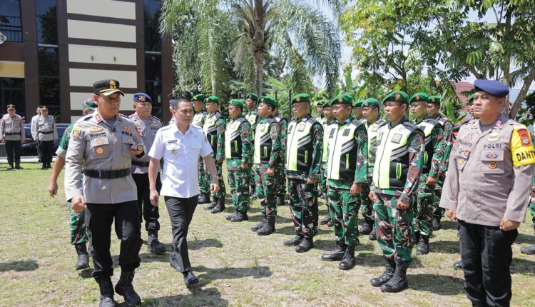 Wali Kota Kotamobagu Hadiri Apel Kesiapsiagaan Bencana di Mapolres Kotamobagu