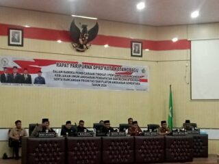 Wali Kota Kotamobagu Hadiri Rapat Paripurna Penyampaian Rancangan KUA-PPAS Tahun 2026