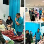Wali Kota Kotamobagu Tinjau Korban Kecelakaan Perbaikan Jembatan Gantung Monsi