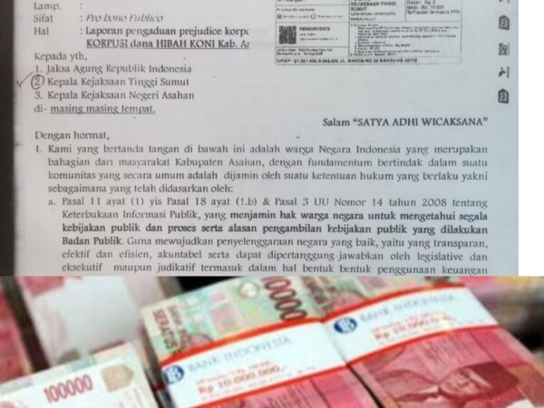 Diterpa Isu Miring, Oknum Kejatisu Diduga Terima Suap Untuk Penghentian Kasus Korupsi Hibah KONI Asahan Sejak 2019-2025 Senilai Rp.52,5 M