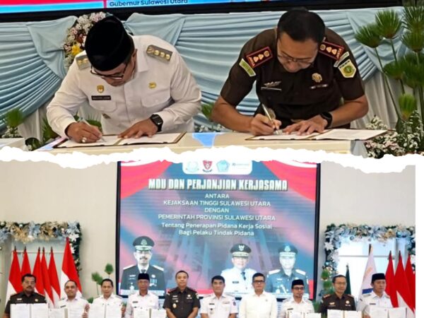 Pemkab Bolmut Jalin MoU Dengan Kejaksaan Tinggi Sulawesi Utara