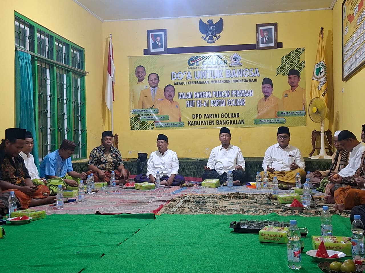 HUT Partai Golkar ke-61, DPD Golkar Bangkalan Gelar Doa Bersama untuk Bangsa