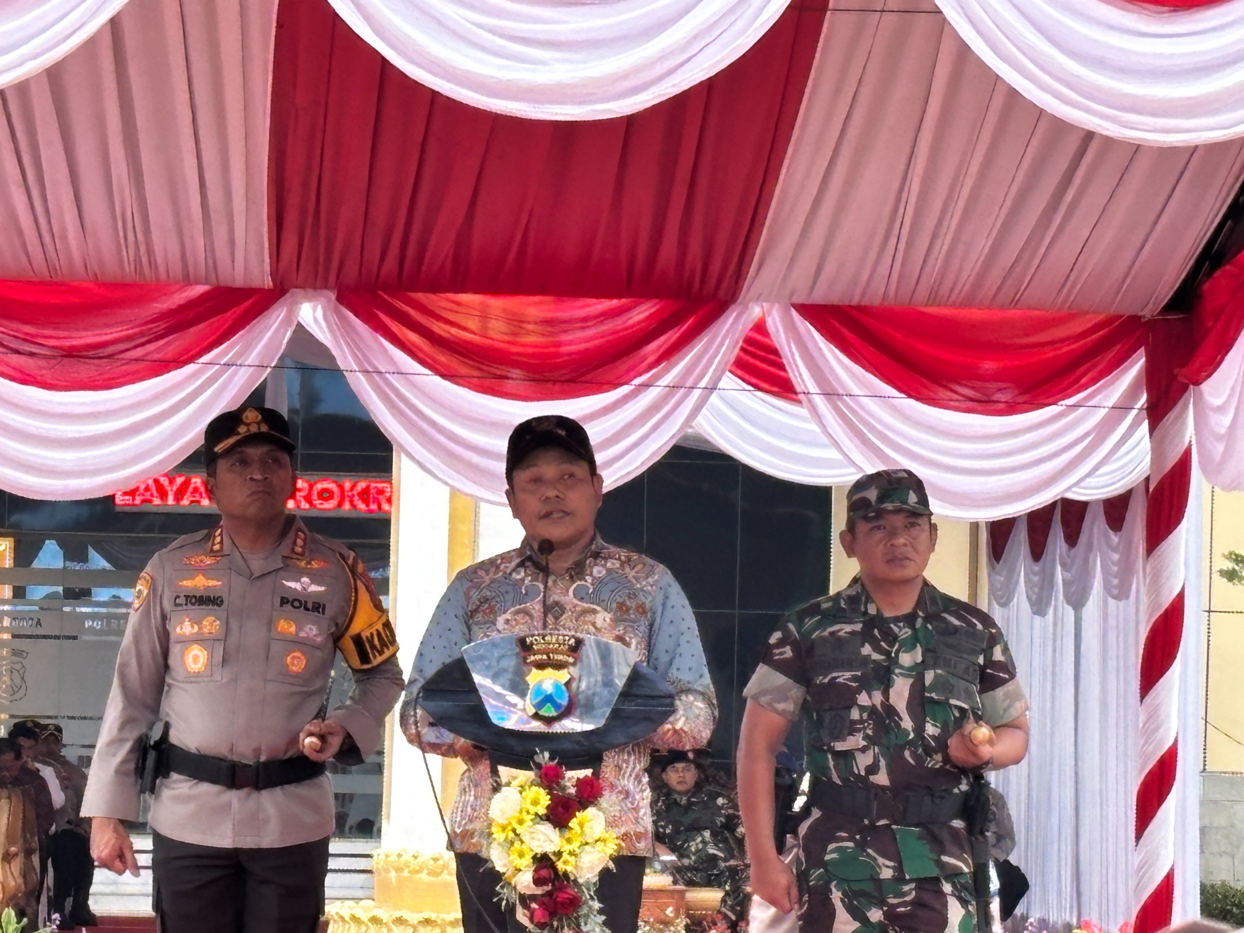 Pengamanan Nataru 2025–2026 di Sidoarjo Resmi Dimulai, 1.671 Personel Disiagakan